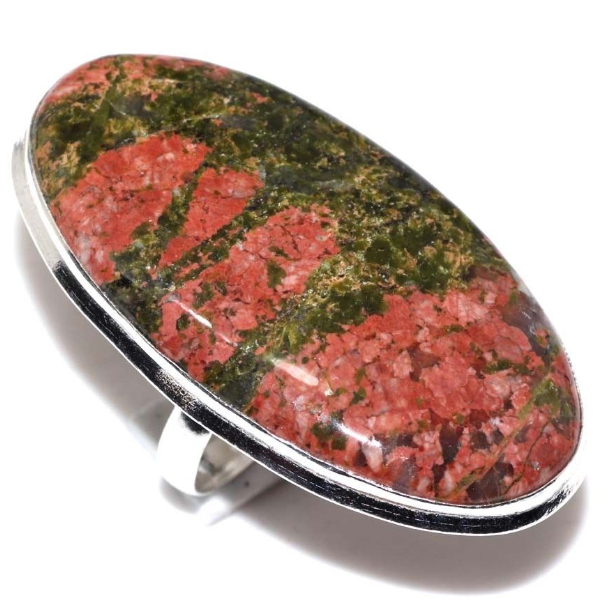 Bague UNAKITE, Plaqu�e Argent 925 - T56 (US 7.75) 12 Saint-Savin (86)