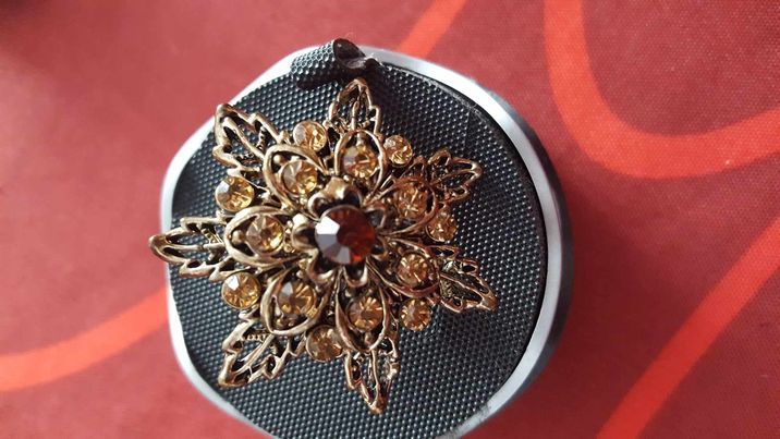  Bague  vintage �toile artisanale pierre rouge r�glable N�12 5 Beaune (21)