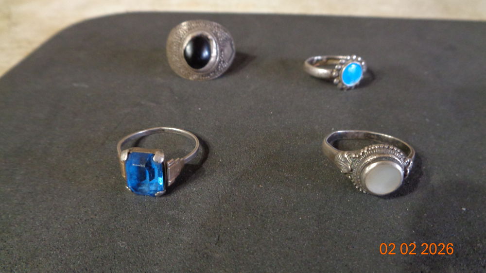 BAGUES ARGENT MASSIF LOT DE 4 120 L'Isle-Jourdain (32)