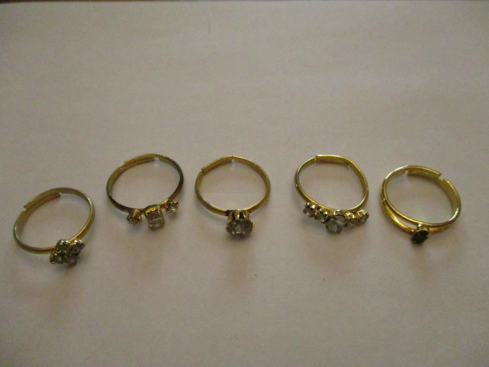 5 bagues fantaisies r�glables 0 M�rignies (59)