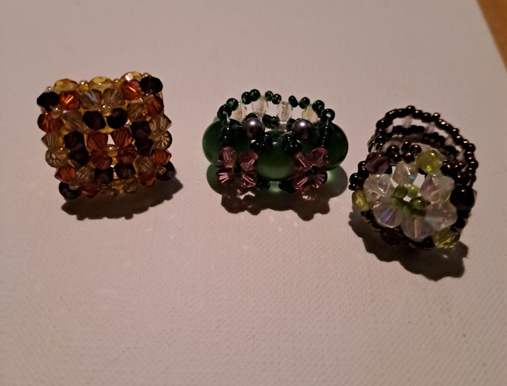 Bagues perl�es faites main artisanal 10 Le Blanc (36)