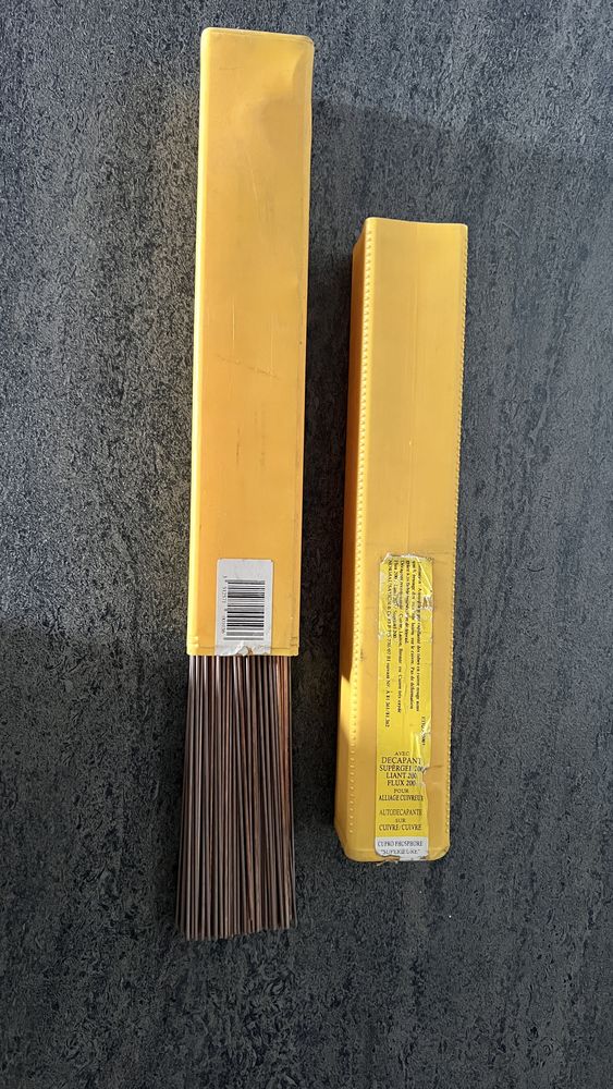 LOT BAGUETTES BRASURE CUIVRE 3.3 KG NEVAX 75 Berric (56)