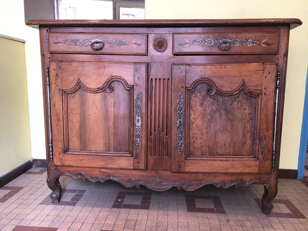 Bahut proven�al style Louis XV en noyer 1500 Marseille 3 (13)
