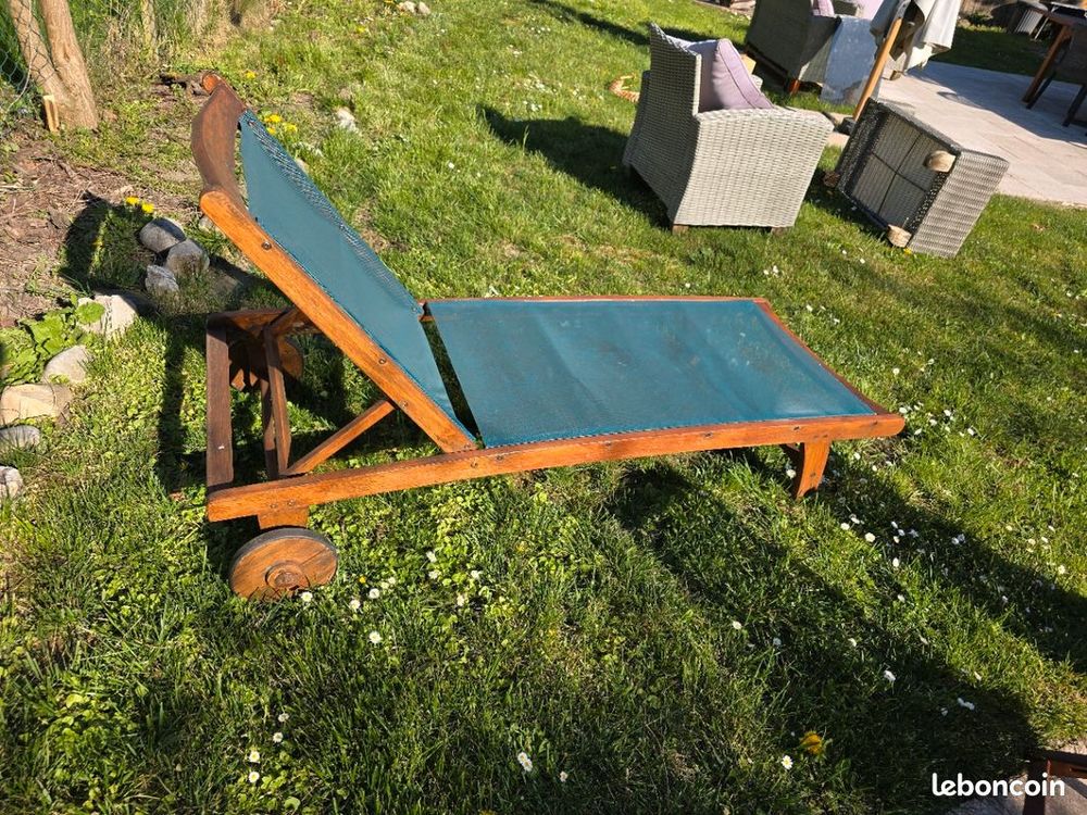 Bain de soleil bois exotique et toile 75 Pringy (74)
