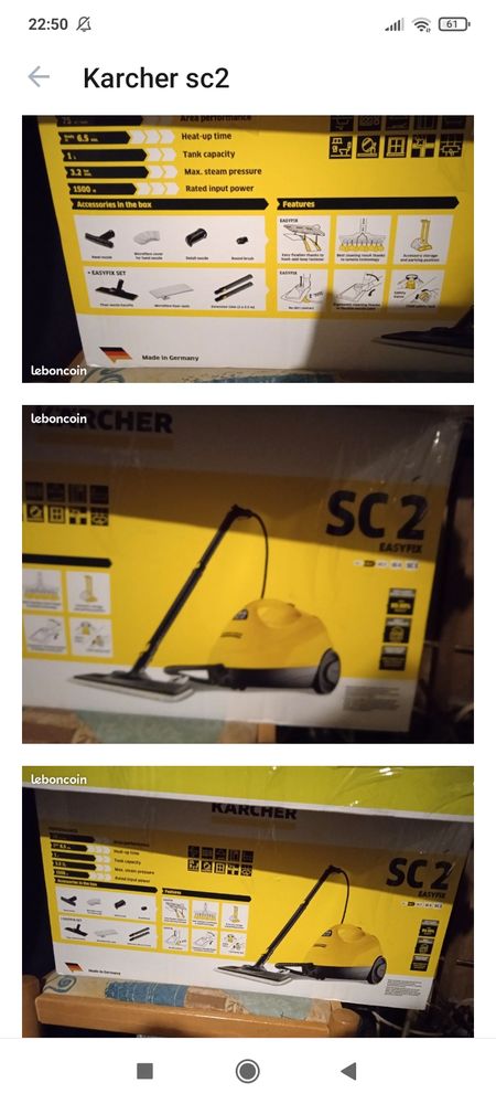 balai vapeur Karcher 70 Argenteuil (95)