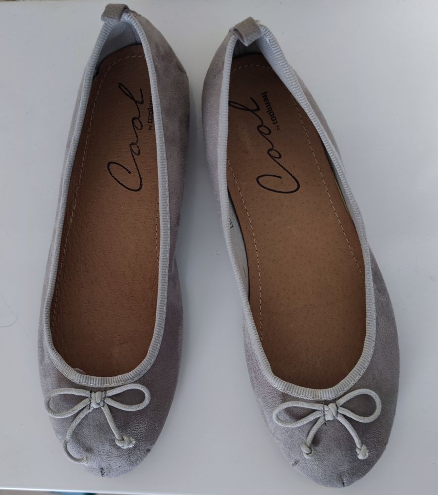 Ballerines souple, Gris perle,  Neuves 23 Vals-les-Bains (07)