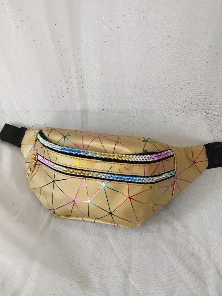 sac banane dor� motifs g�om�triques lumineux et color� 7 Cartigny (80)