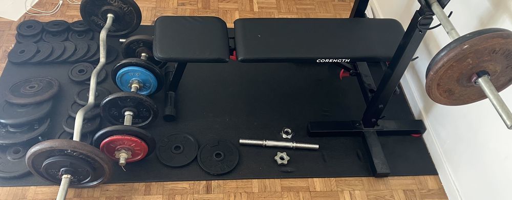 Banc, barres et poids de musculation 350 Montpellier (34)