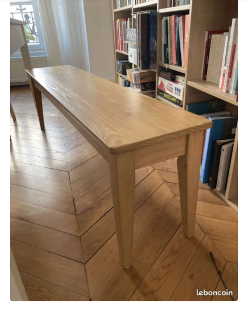 Banc en bois - salon 100 Paris 18 (75)