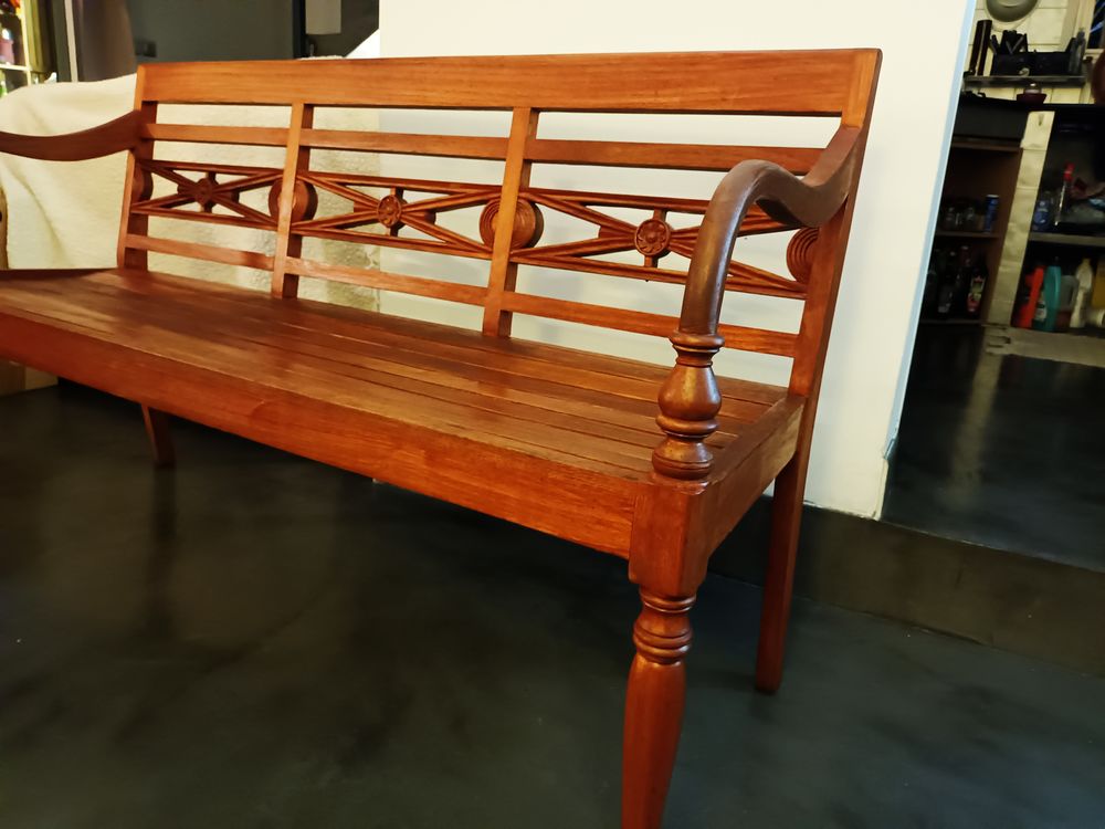 Banc / sofa d'ext�rieur en bois teck 150 Sainte-Marie (97)