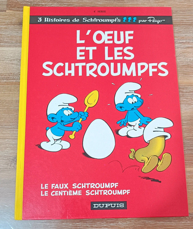 Bande dessin�e  L'oeuf et les Schtroumpfs  10 Montbrun (46)
