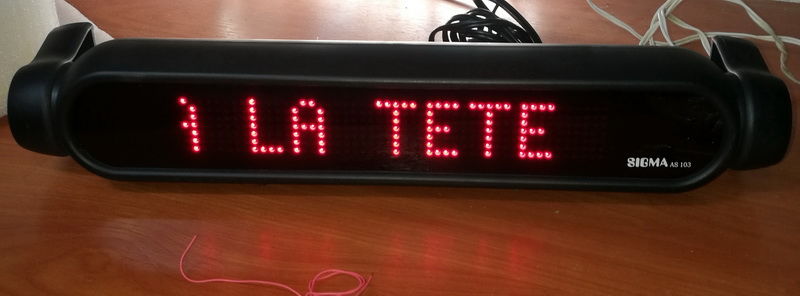 Bandeau lumineux de marque SIGMA 40 Marseille 11 (13)