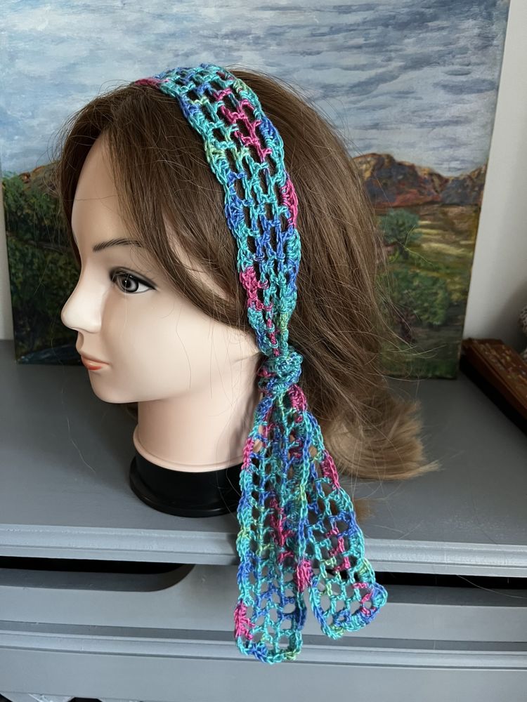 Bandeau Serre t�te Multicolore 1m10 Bleu vert rose 11.5 Saint-Prix (95)