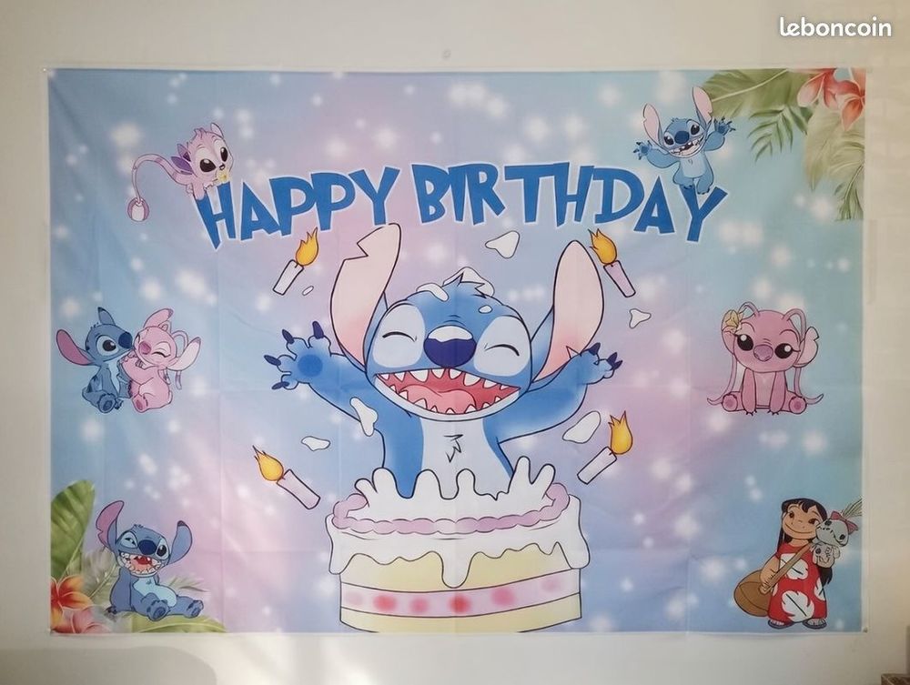 Banderole anniversaire Stitch 15 Montrevel-en-Bresse (01)