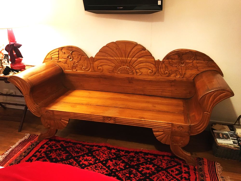 Banquette avec dossier en bois fruitier 500 Paris 17 (75)