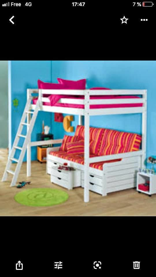 Banquette lit pin blanchi 80 Cheval-Blanc (84)