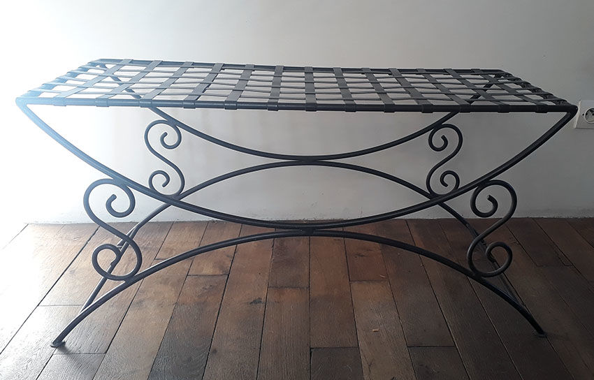 Banquette en fer forg� (noire) 30 Rambouillet (78)