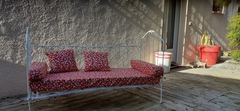 Banquette/li en fer forg� 150 Berriac (11)