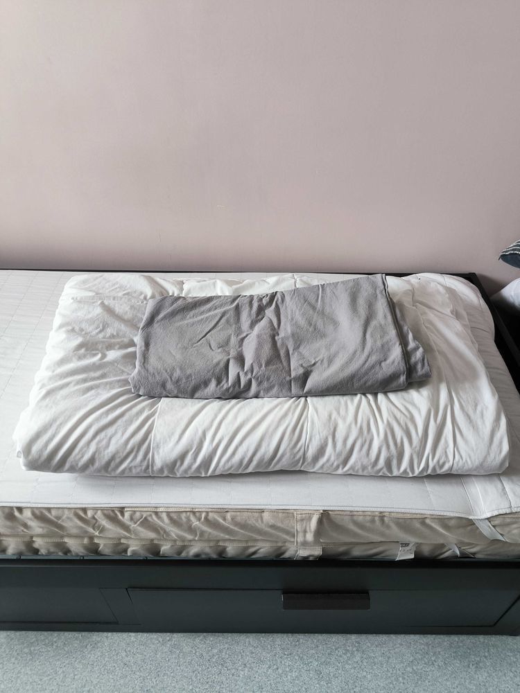 Lit+banquette+Ikea+BRIMNES+avec+matelas,+couette+et+draps 110 Sainte-Anne-sur-Gervonde (38)