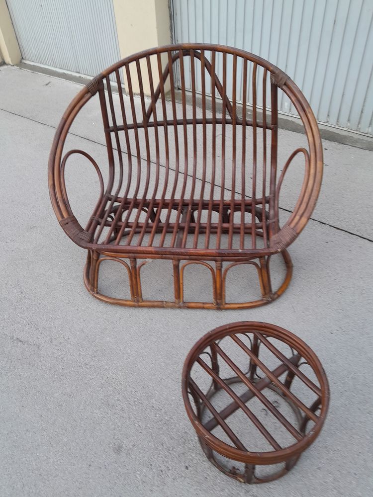 Banquette osier et son tabouret 0 Besan�on (25)