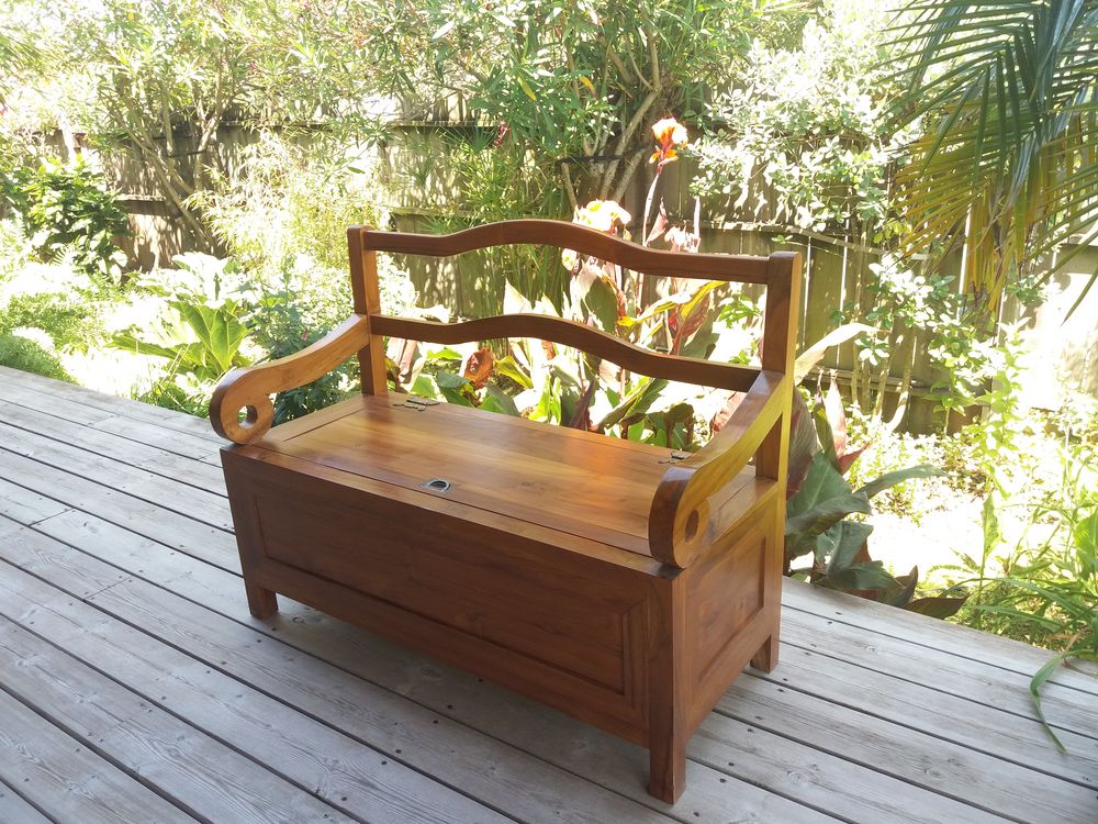 Banquette teck massif 390 La Teste-de-Buch (33)