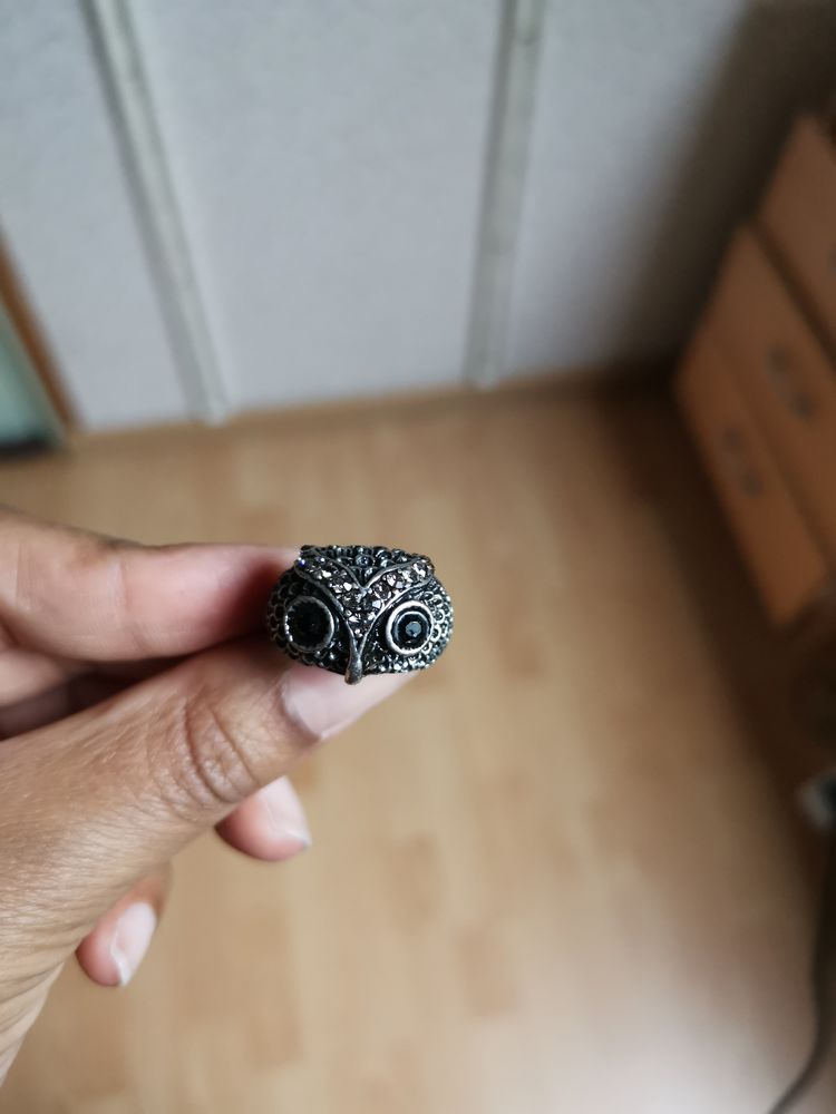 Baque strass hibou sans marque, blanc/noir, taille 56 5 Villemomble (93)