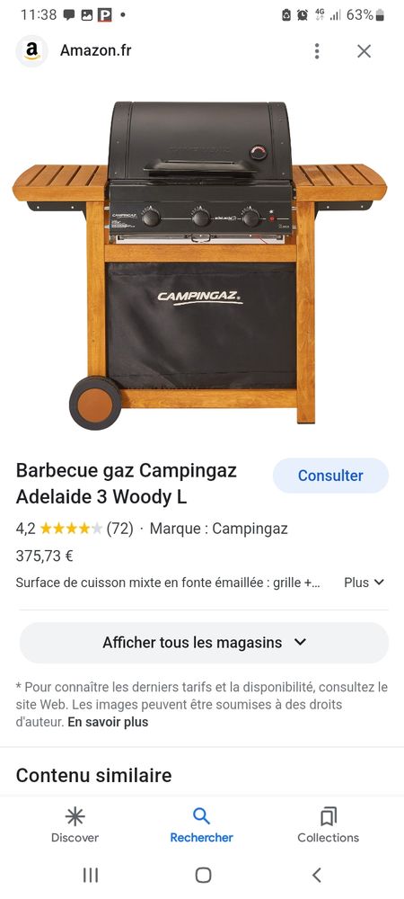 barbecue gaz et bouteille fournie 100 Aubagne (13)