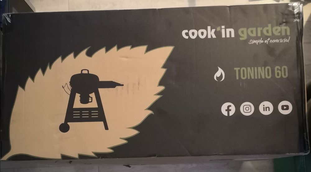 Barbecue Charbon de Bois, Tonino 60, Cook'in garden (neuf) 180 T�teghem (59)