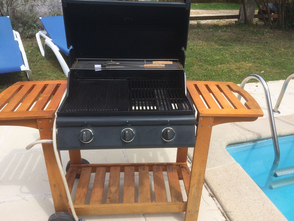 barbecue de jardin sur roulettes � gaz 100 Gondeville (16)