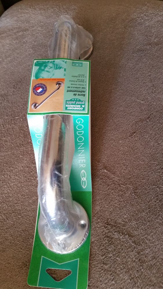 Barre laiton chrom� Godonnier - Barre droite 30 cm 20 Paris 13 (75)