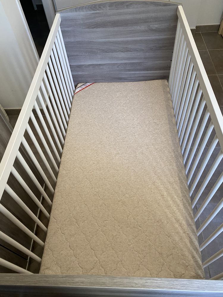 Lit � barreaux Sauthon avec matelas coco 60 Sainte-Anastasie-sur-Issole (83)