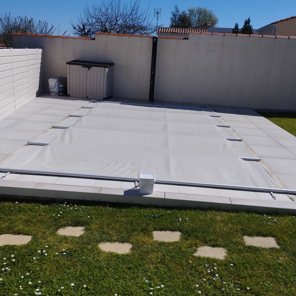 b�che � barres 6 m par 3,50 m avec manivelle 500 Meschers-sur-Gironde (17)