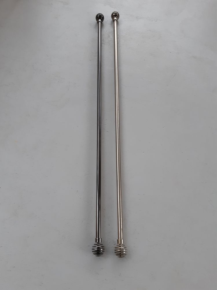 Lot 2 Barres de Rideaux M�tal Argent�. 10 Le Vernois (39)