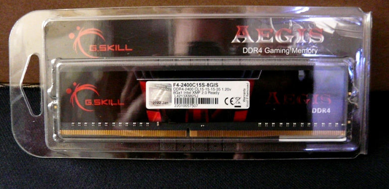 Barrette Ram 8 Go Marque AEGIS G-SKILL avec son Blister-Neuf 25 Gravelines (59)