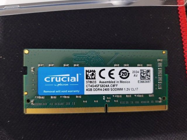 Barrette mémoire 4 GB Crucial DDR4-2400 Sodimm 1.2V CL17 par 20 Villers-lès-Nancy (54)