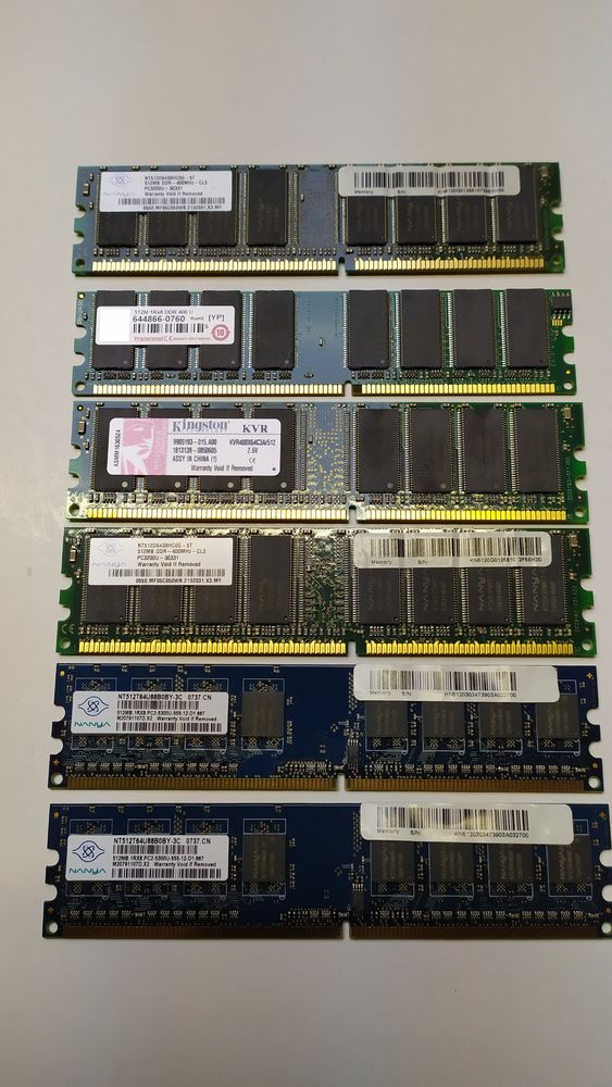 Barrettes de m�moire PC DDR 512MB 5 Nantes (44)