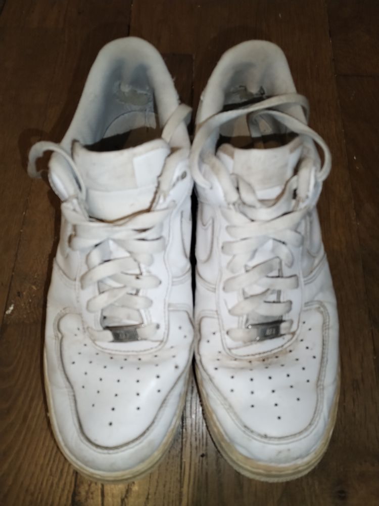 Basket NIKE AF1 basse full cuir blanche (43) 16 Brillon-en-Barrois (55)