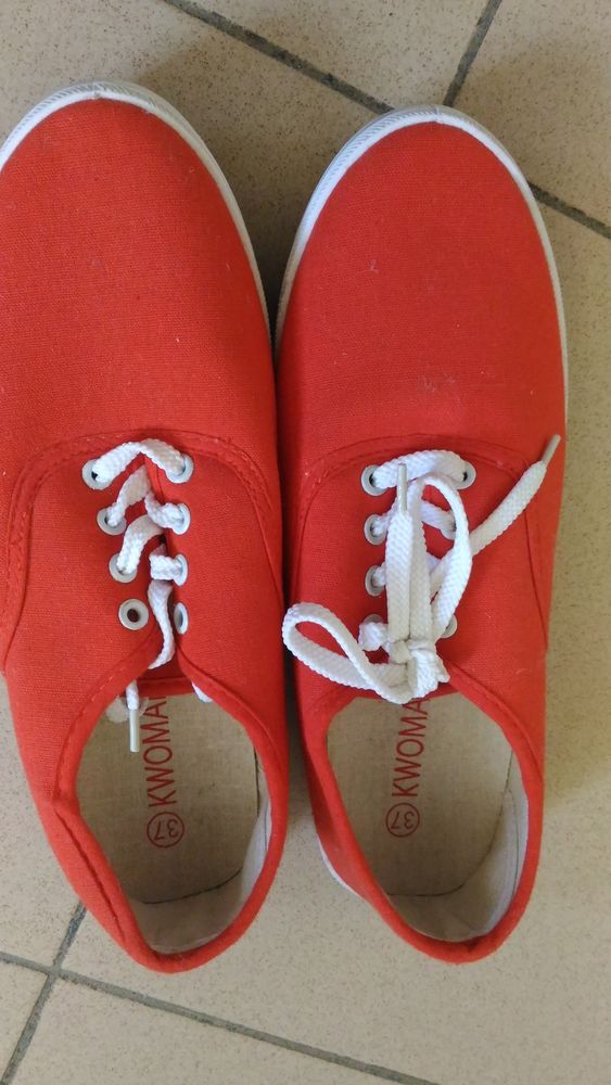 Basket toile orange de marque KWOMAN taille 37 4 Savigny-sur-Orge (91)