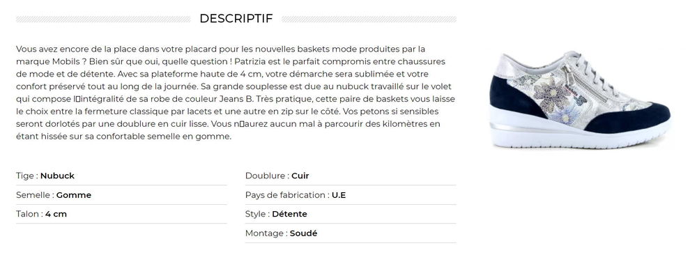 Baskets mode MOBILS 110 Paris 11 (75)