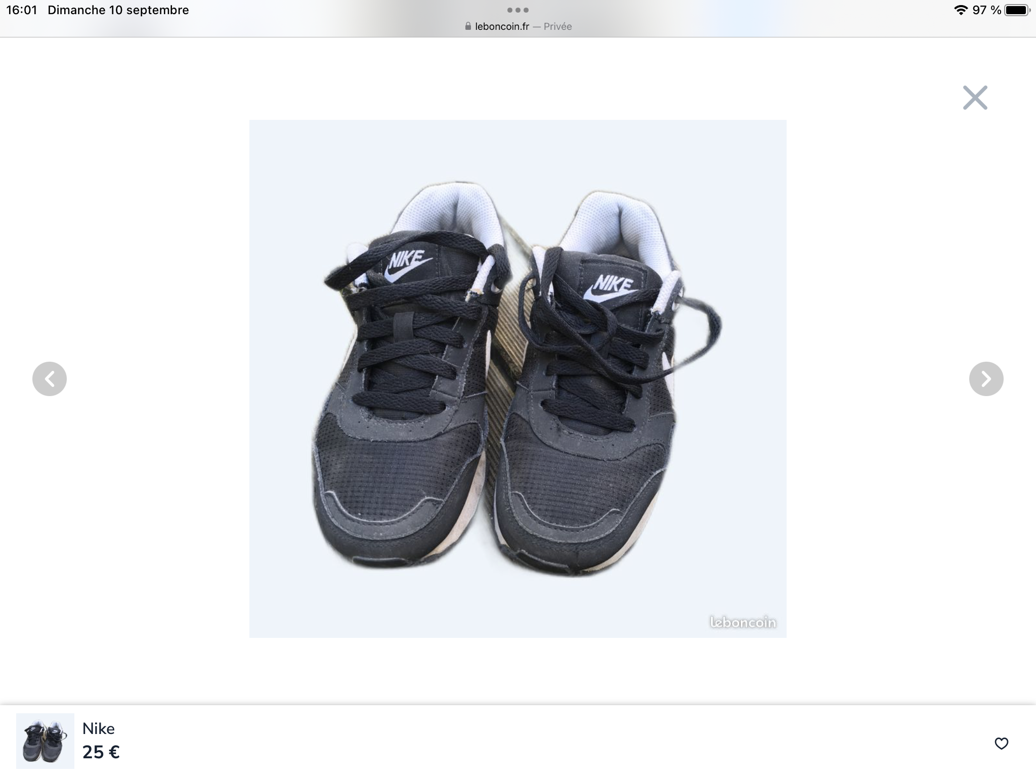 Baskets NIKE 22 Lille (59)