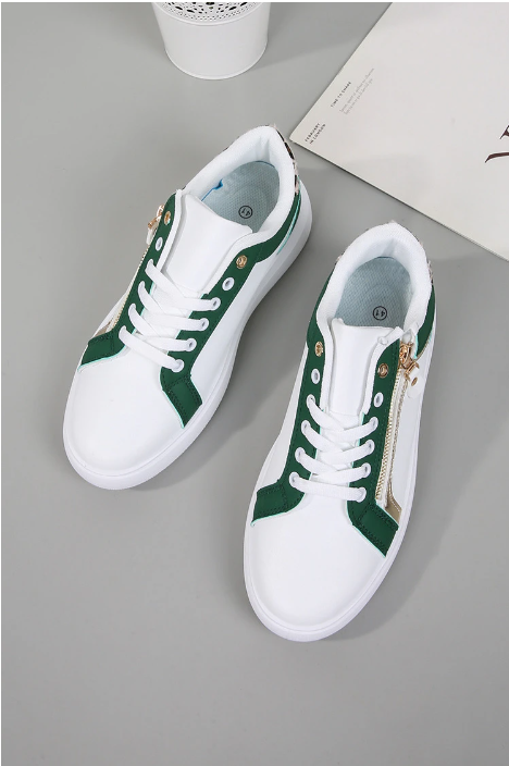 Baskets en simili avec fermeture � lacets ou zip lat�ral 35 Ducos (97)