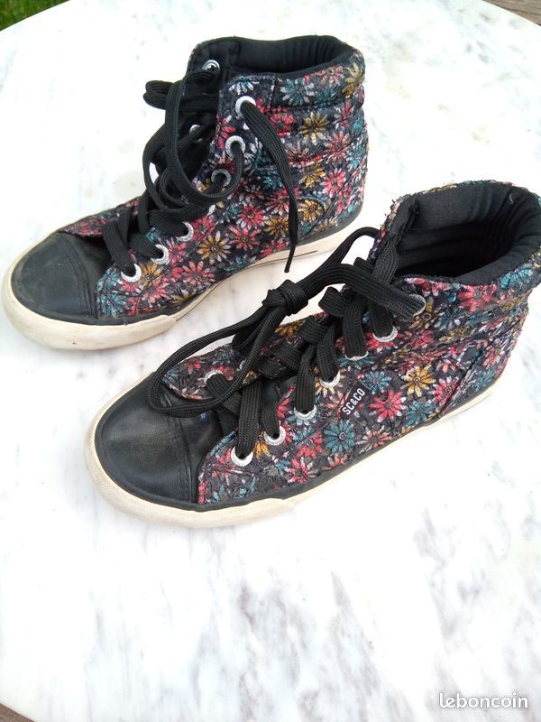 baskettes SC&Co motif fleurs - taille 32 5 Beauchamp (95)