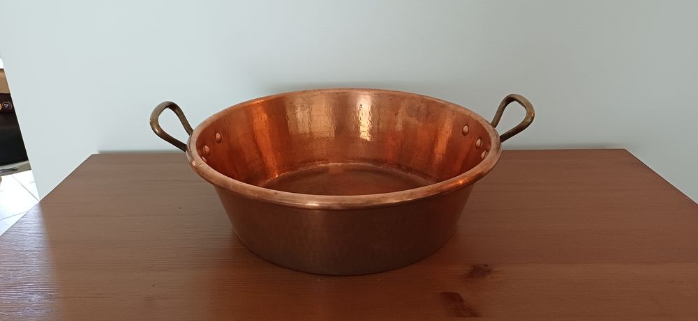 Bassine � confiture en cuivre martel� monture bronze 149 Saint-Mars-du-D�sert (44)
