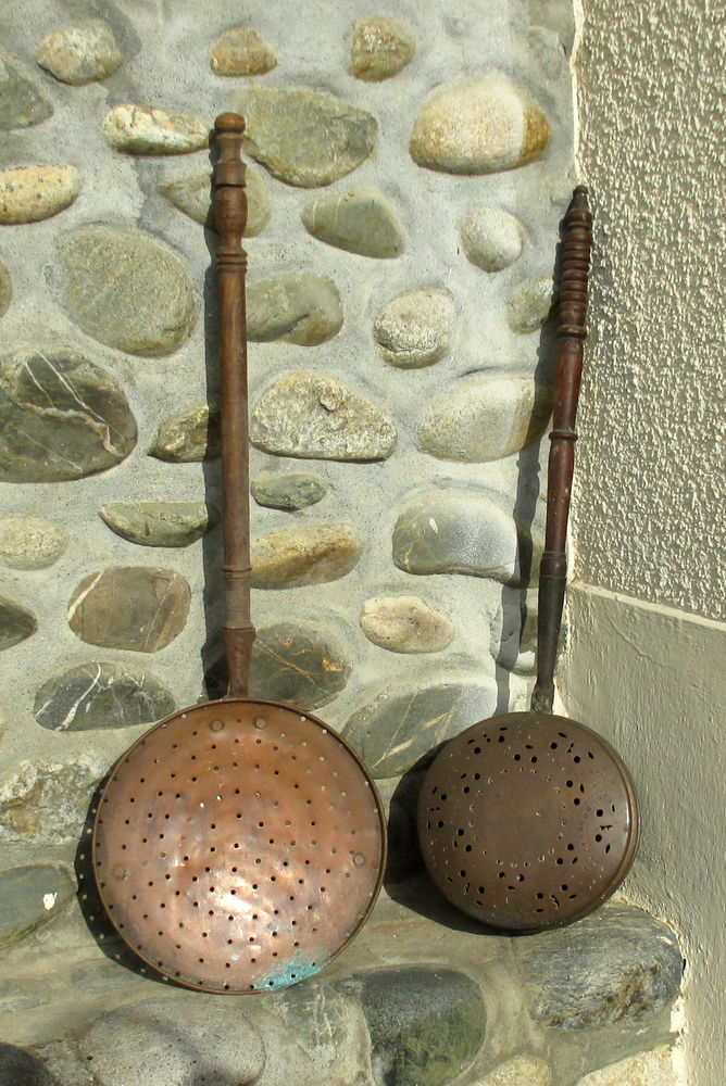 Bassinoire � braise ou chauffe lit + �cumoire -Troc possible 35 Saint-�lix-le-Ch�teau (31)