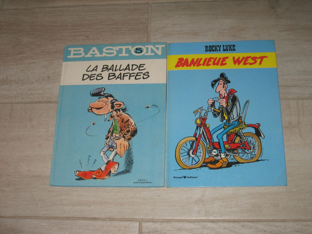 lot 2 bd BASTON + ROCKY LUKE �ditions GOUPIL parodie gaston lucky luke 25 C�zy (89)