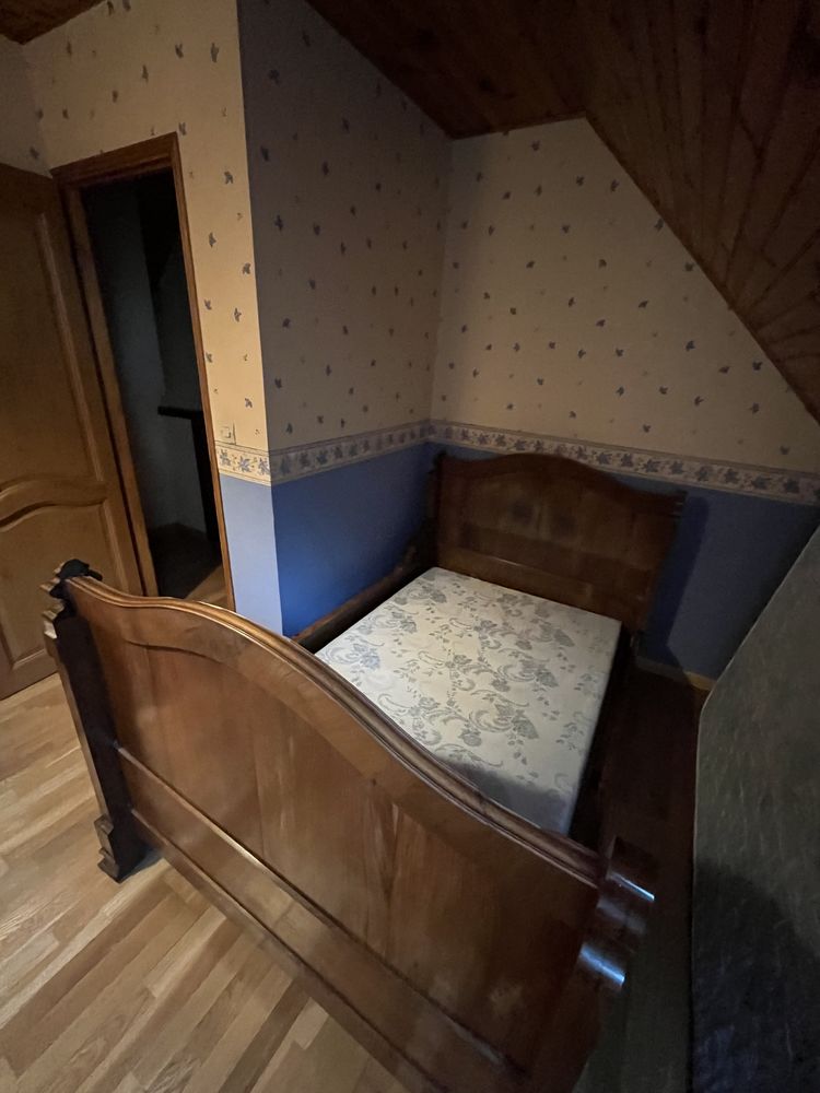 lit bateau 1 place 110 *180 bois ancien 50 Roberval (60)