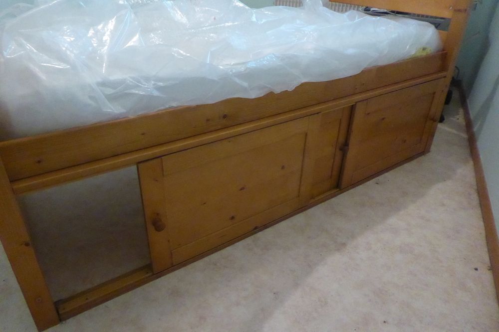 Lit bateau en pin teint� miel fabrication fran�aise 0 La Chaize-Giraud (85)