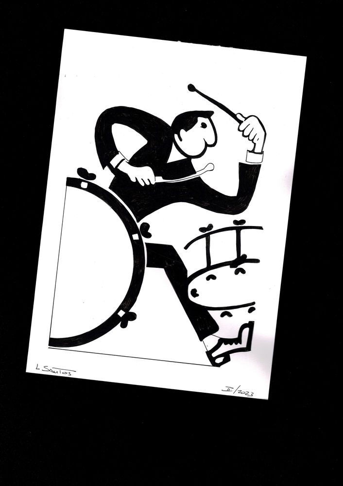 Le Batteur: A4 Peinture Moderniste D�corative 5 Portugal