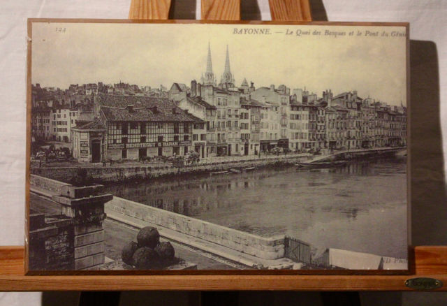 BAYONNE  :   QUAI DES BASQUES  + PONT DU GENIE    25 Anglet (64)
