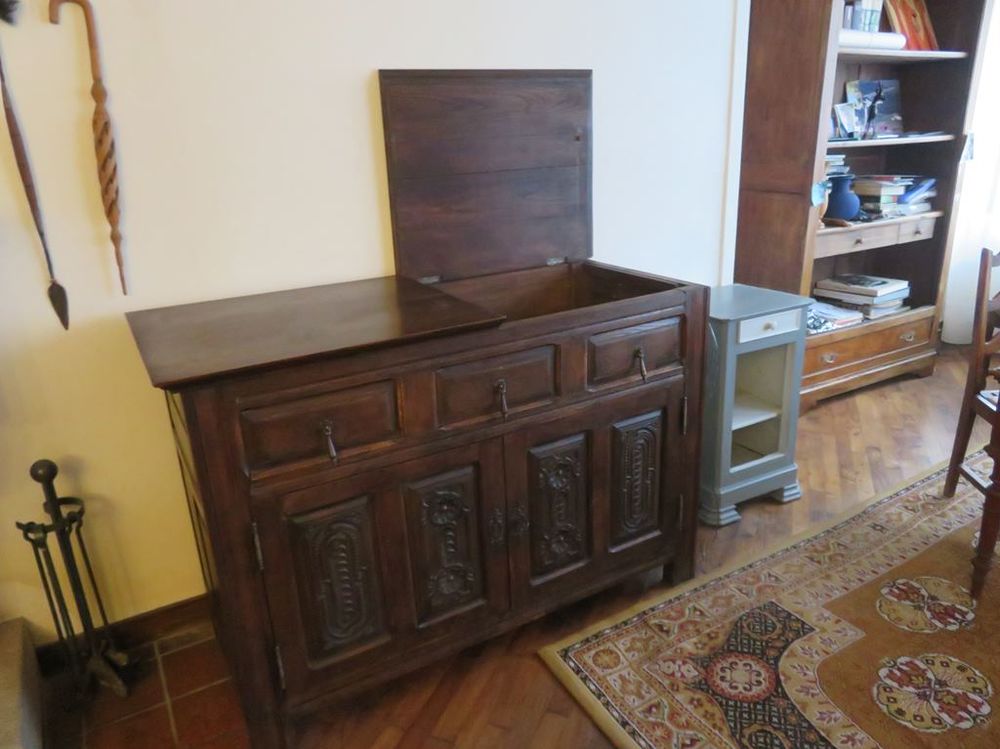 Beau buffet en bois 80 La Richardais (35)